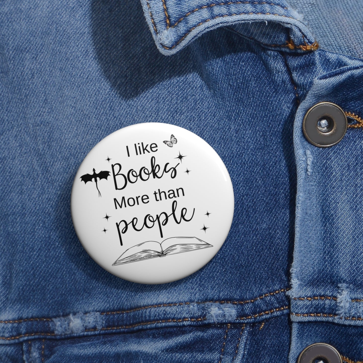 I like Books Pin