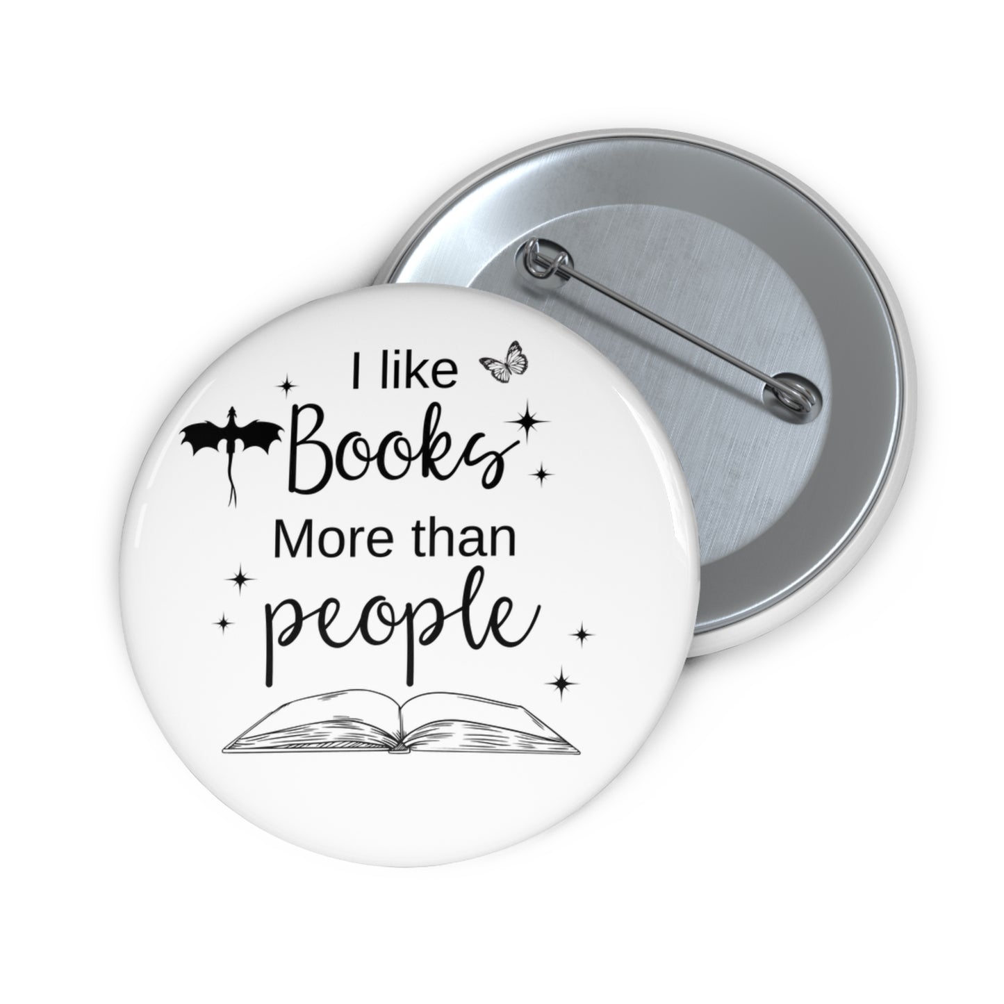 I like Books Pin