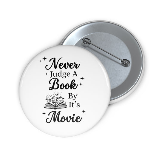 Never Judge a Book Pin