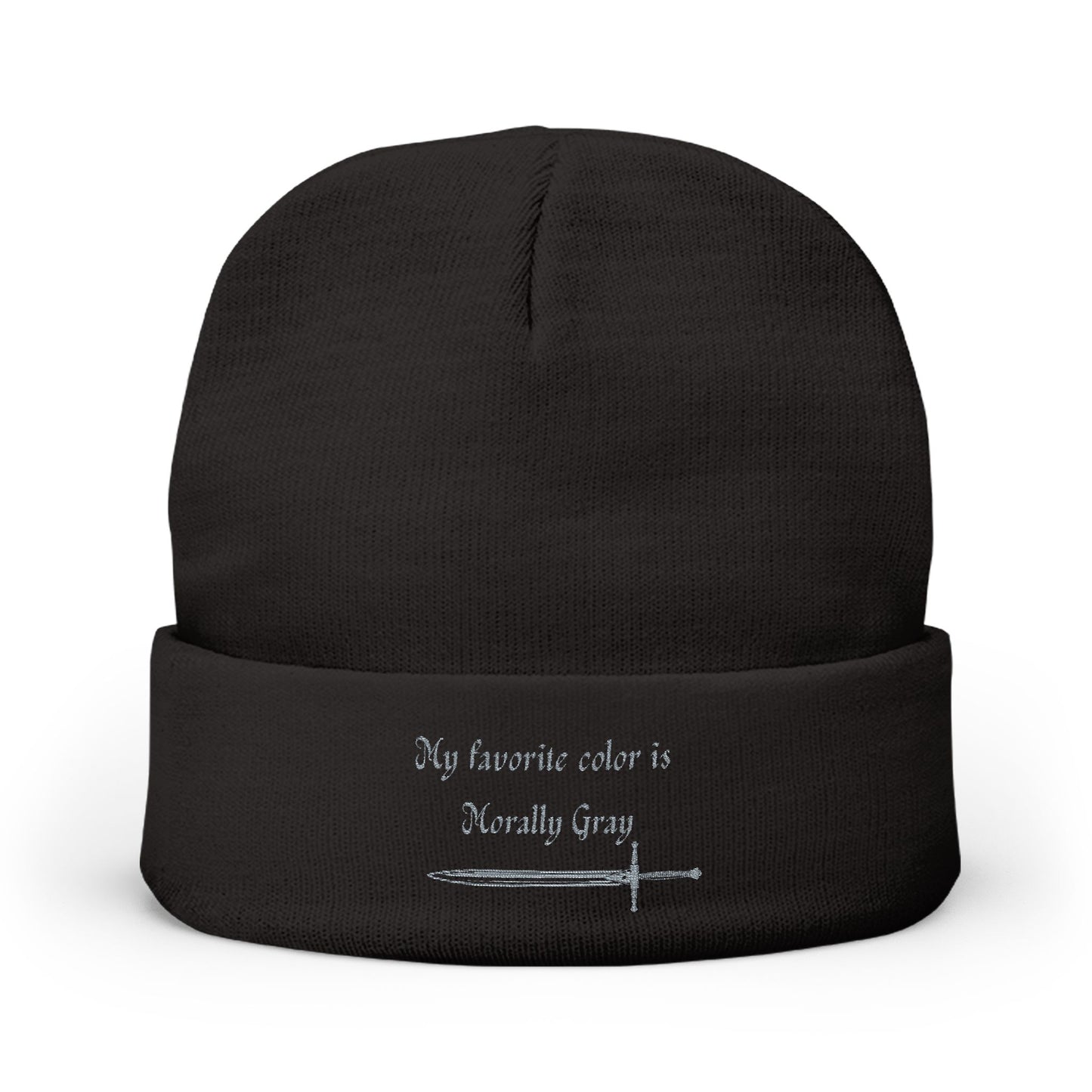 Morally Gray Knit Beanie